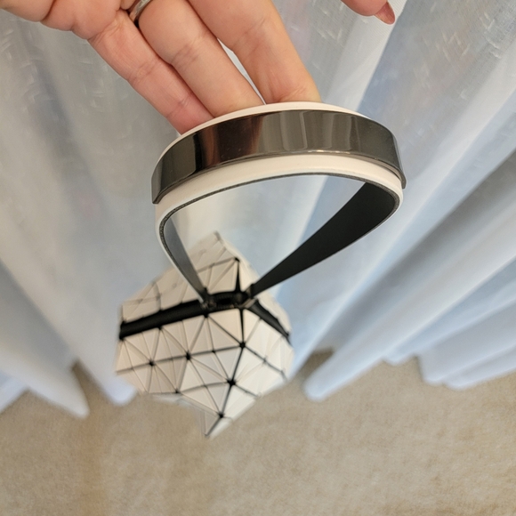 Bao Bao Issey Miyake White Triangle Shoulder Bag Rare NWOT - Picture 5 of 17